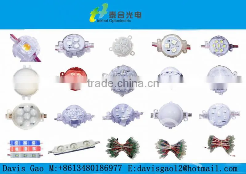 30mm round led module single color led module 7LEDs