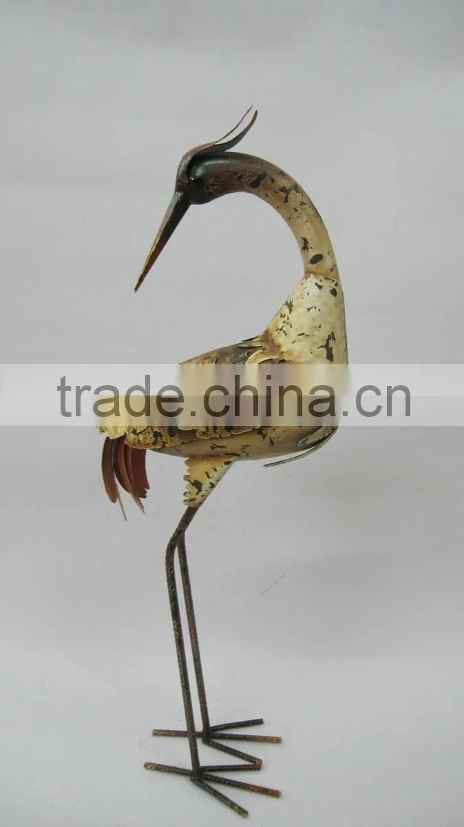 metal garden sculpture birds for garden ornament
