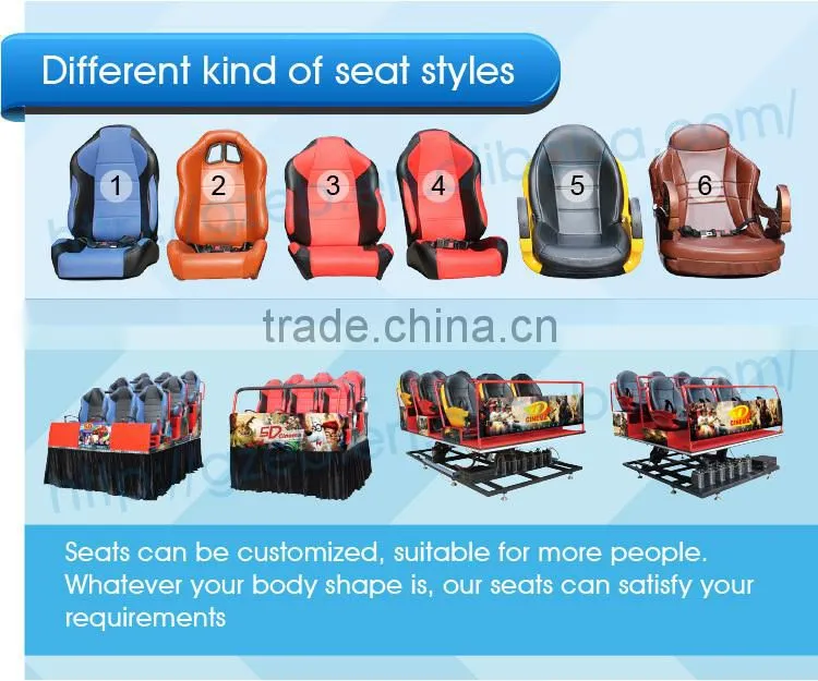 used cinema equipment electric cars 5d 7d cinema funiture