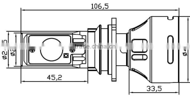 CE Certification and car LED Light Source 9004 headlight