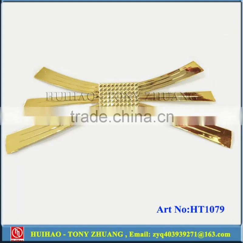 Gold color TPU plating shoes clip decorative chain (HT1104A)