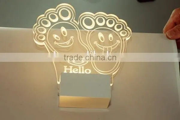 New arrival fashionable personalized lovely shape acrylic light cheaper price