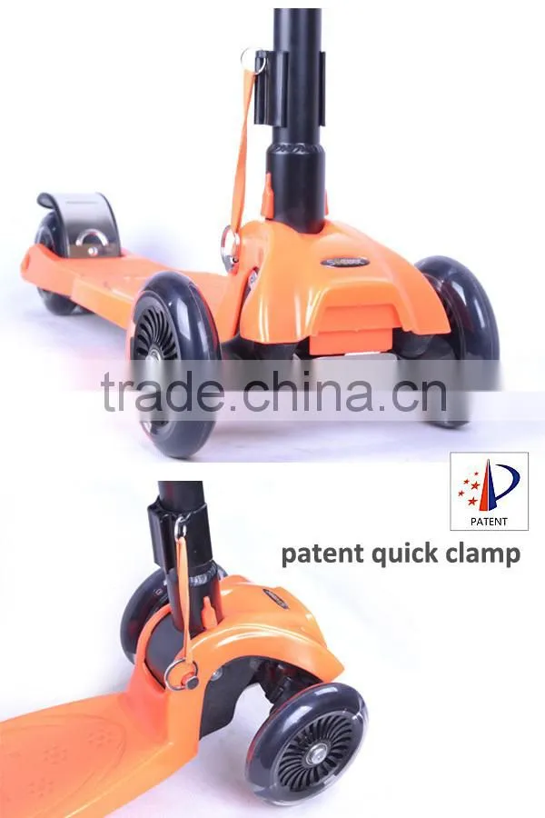 2014 new patent product high quality foldable kids kick scooter scooter kick