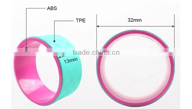 Trending hot products yoga wheel with customized color , abs yoga wheel , exercise fitness yoga wheel
