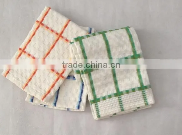 clean kitchen yarn dye tea towel