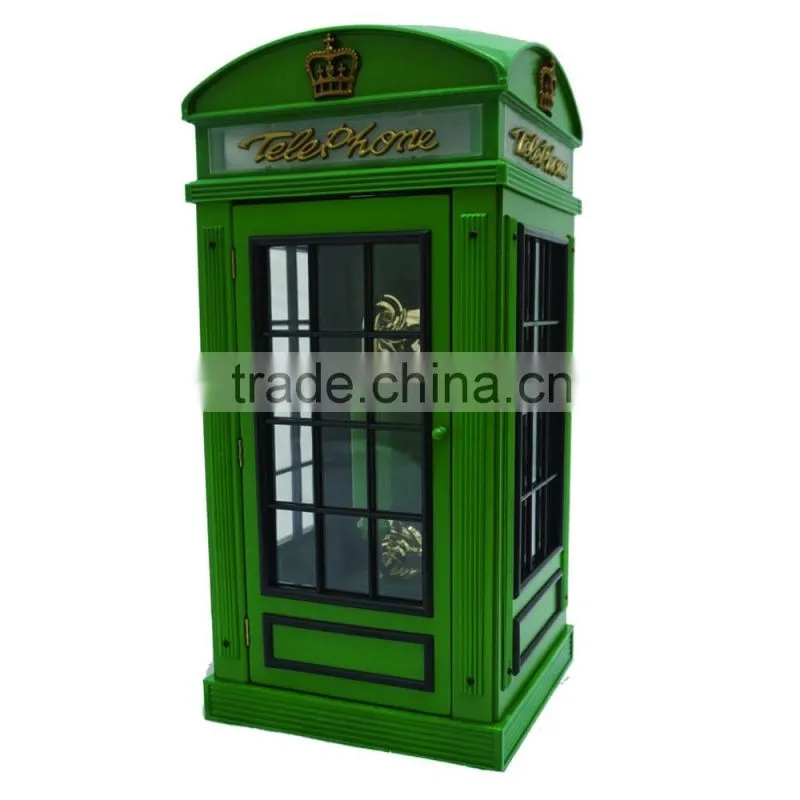 RESEMBLES 1920'S STYLE TELEPHONE BOX