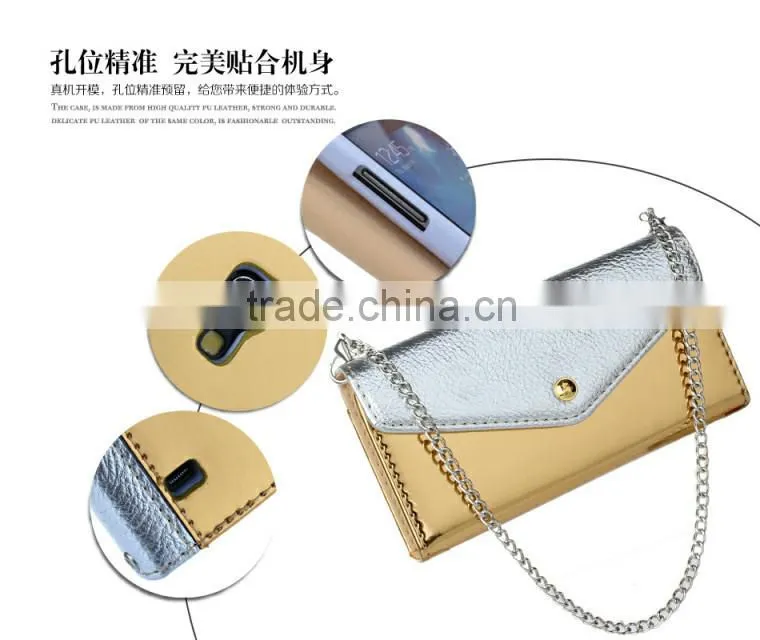 Luxury fashion handbag shape pu leather case for Samsung Galaxy S4