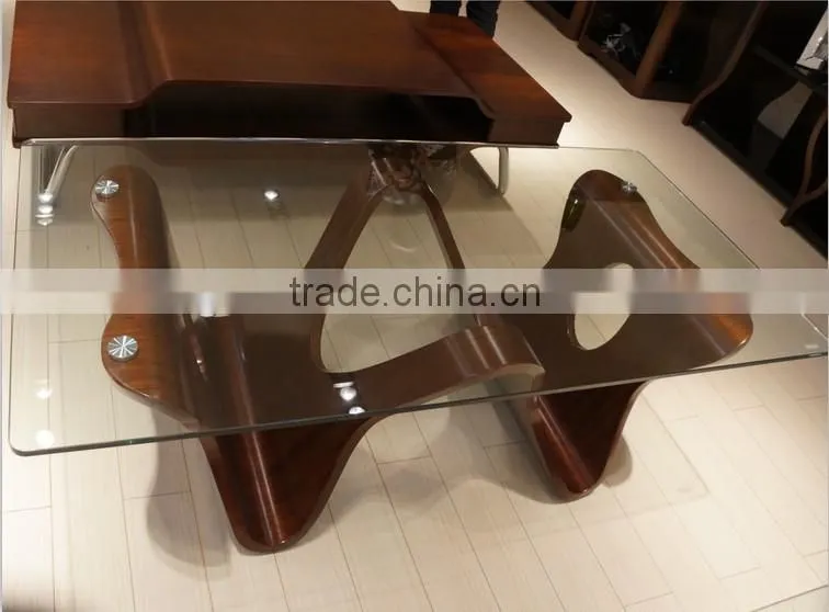 Modern MDF Center Glass Table Set S134