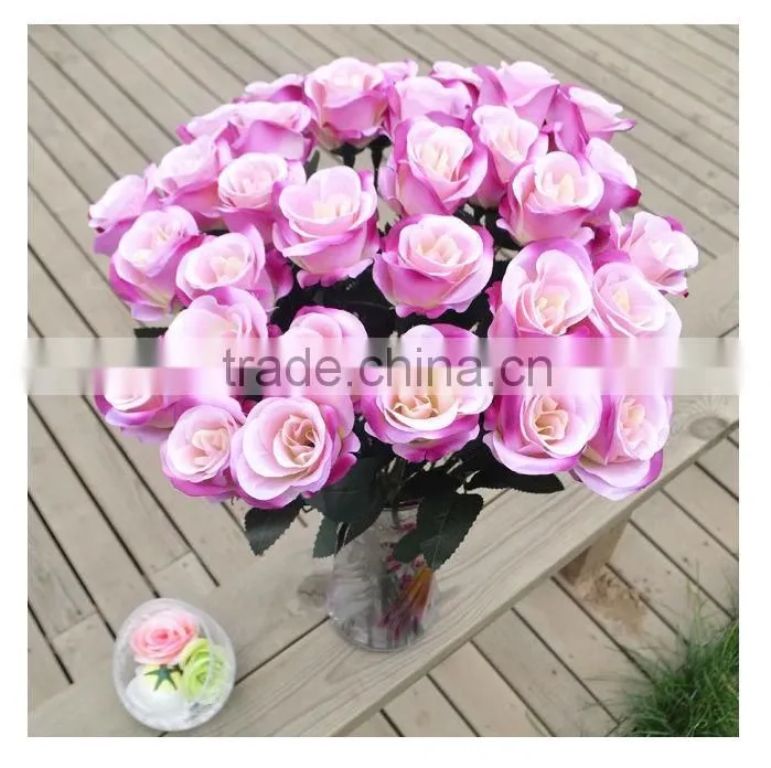 Newest real touch valentine rose flower/decorative rose flower,artificial rose