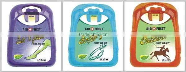 Plastic mini car first aid kit