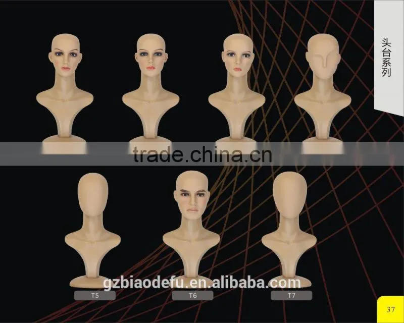 Faceless wrapped egg head mannequin for hat display