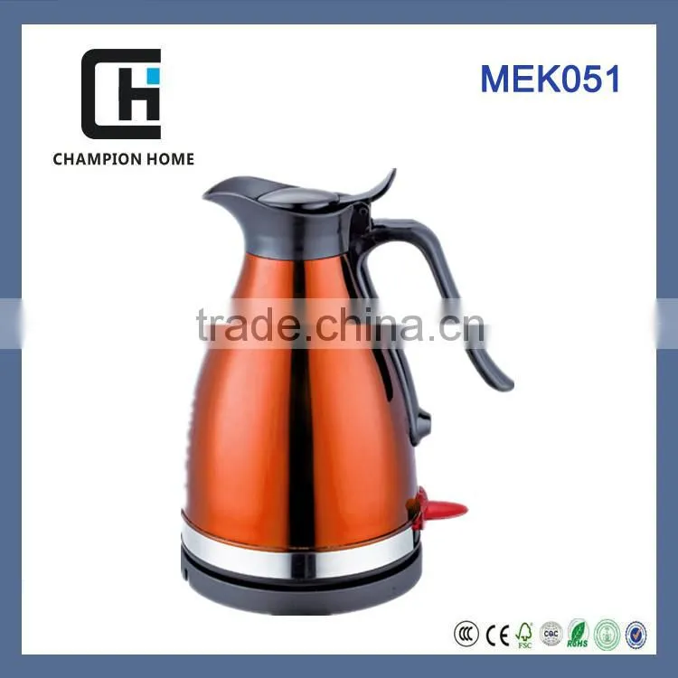 Champion home superior high quality colorful electric water kettle 1L