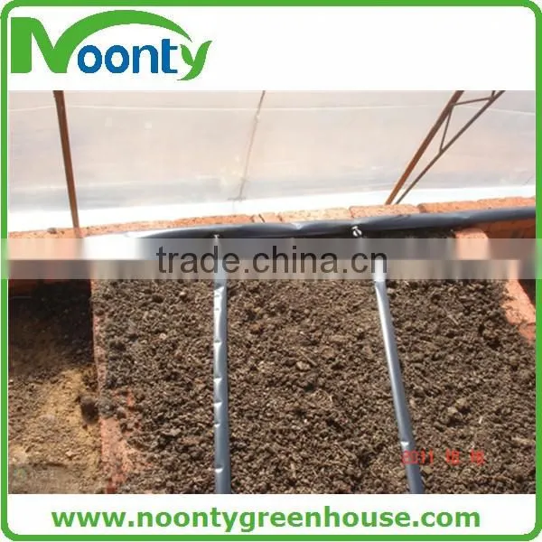 Single span roof vent tropical climate greenhouse