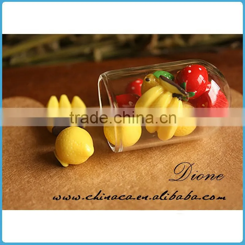 blown hollow glass beads,miniature clear glass bottle pendant,flip case