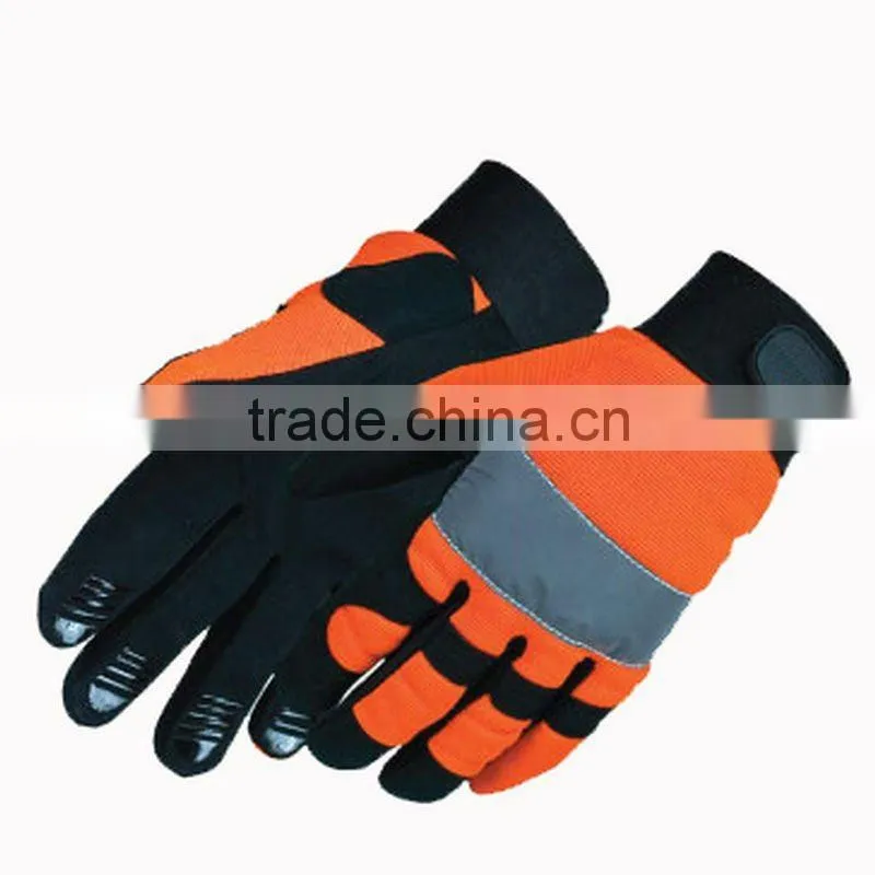 Warrior HiVis Mechanic Gloves
