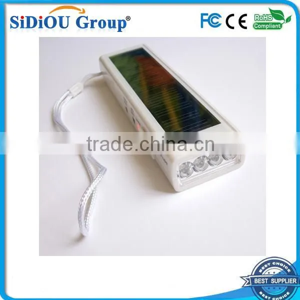 multifunctional portable charger solar flashlight sreskys