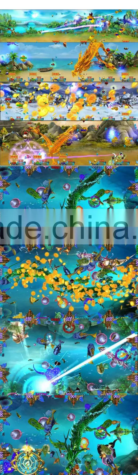 Ocean Monster king arcade fish shooting game machine fit for 6 8 10 players