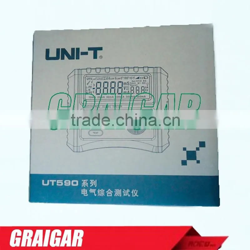 UNI-T UT595 Ramp Slope RCD Phase Consequence Loop/Line Impedance Insulation Resistance Earthing Continuity Tester