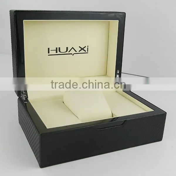 Huaxi High Glossy PU Rectangular Watch Display Cases