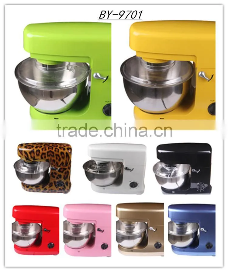 Steel gear system 1000W 6 speed stand mixer