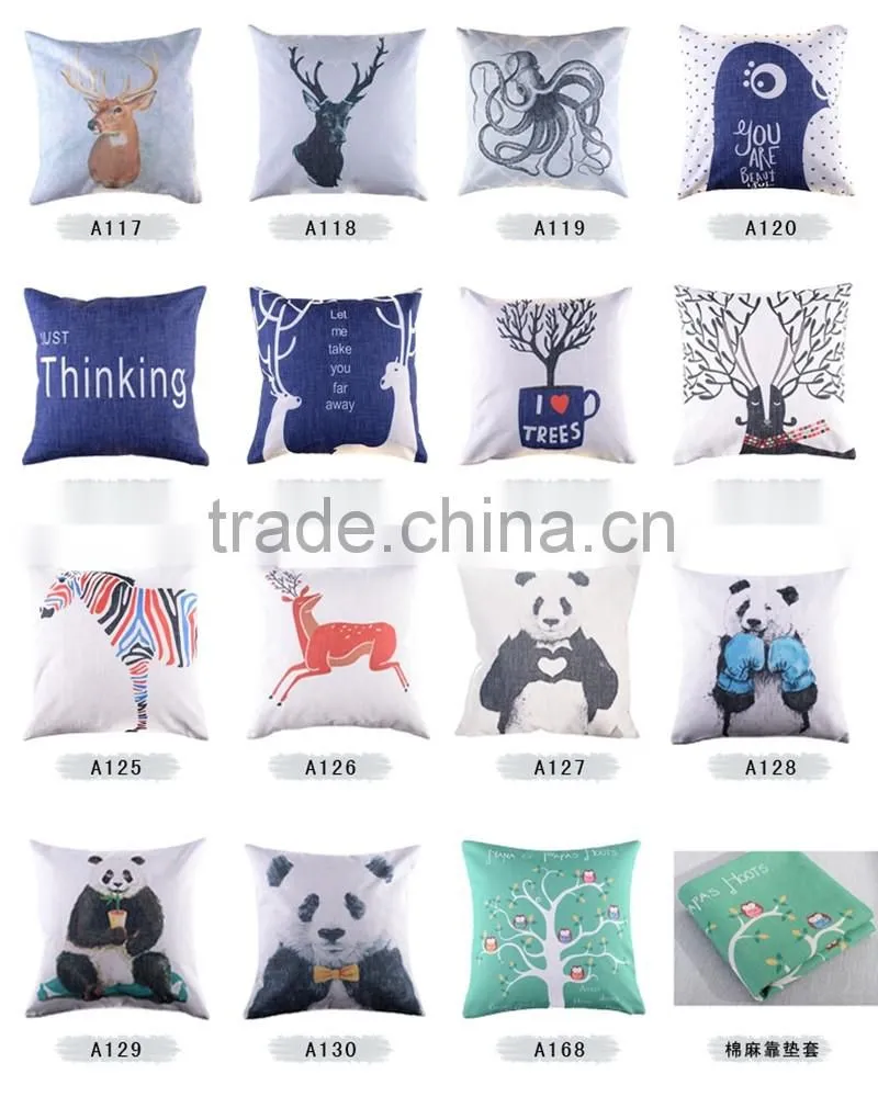 2016 hot selling product european style OEM logo cushion cover embroidery design