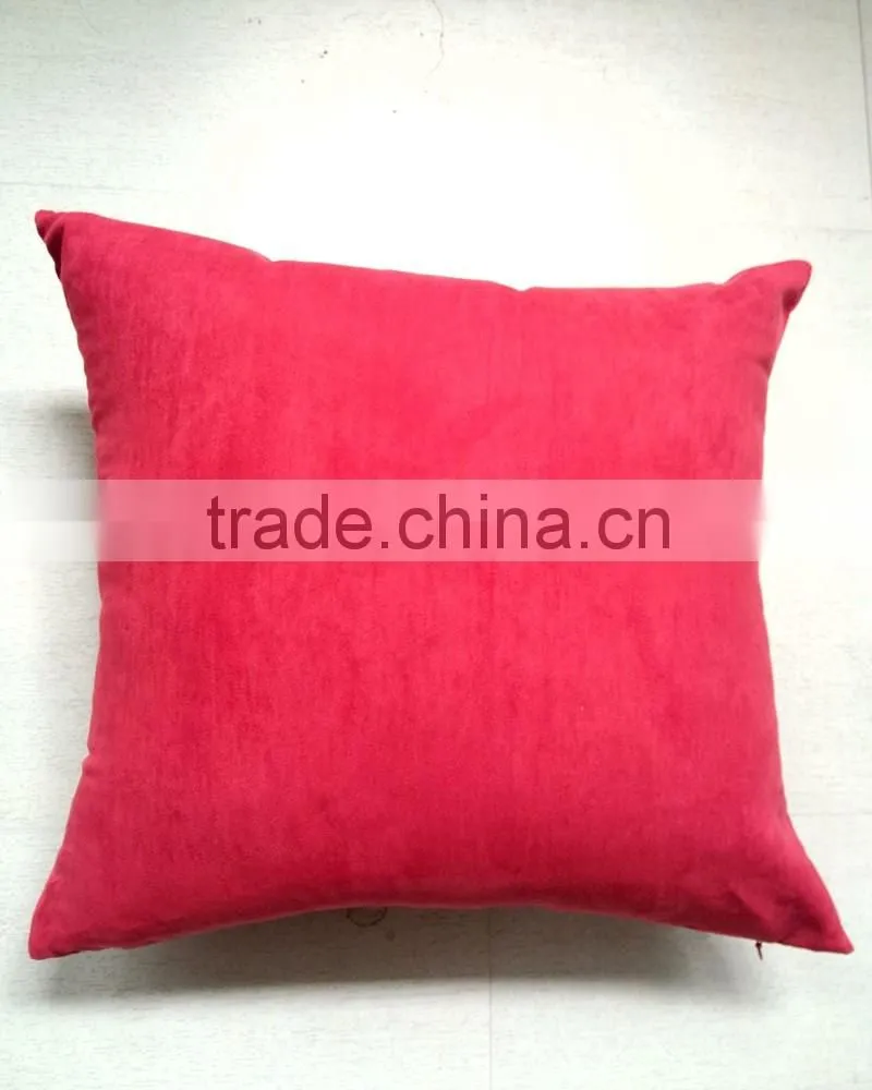 top quality wholesale suede cushions polyester cushion covers with zipper