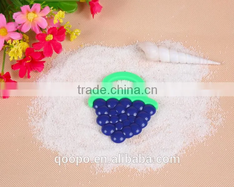 2015 Safety Baby Chew Toy Silicone Water Ring Shape Infant Fruit Teether