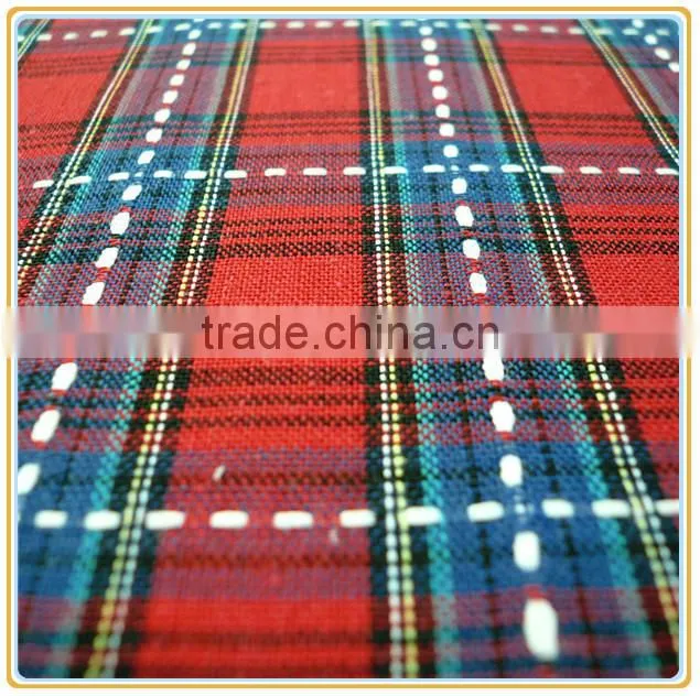 65%poly 35%cotton 21s Dobby Yarn Dyed Fabric