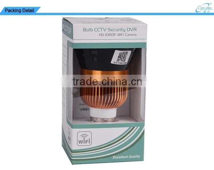 High Quality HD Smartphone App Wifi Hidden Indoor Wireless Bulb Camera