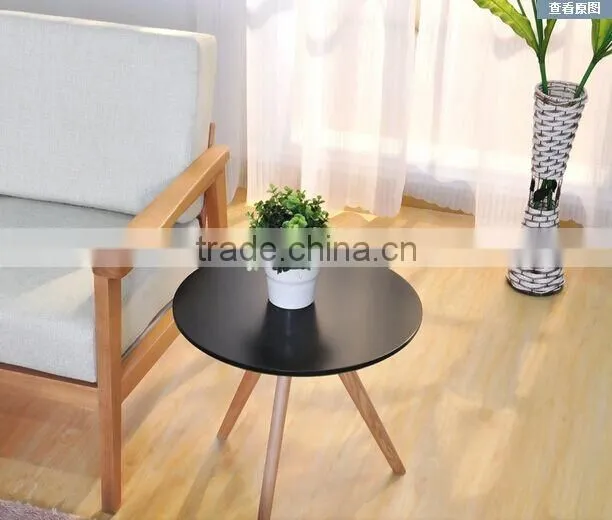 2016 new style hot sale coffee table with solid wood leg