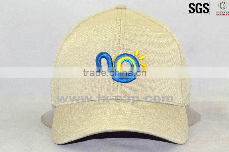 3D high quality 6 panel embroidery fitted baseball cap