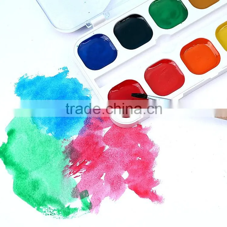 Wholesale Student's Art Material Semi Watercolor Paint, 10Color Paint Watercolot Palette