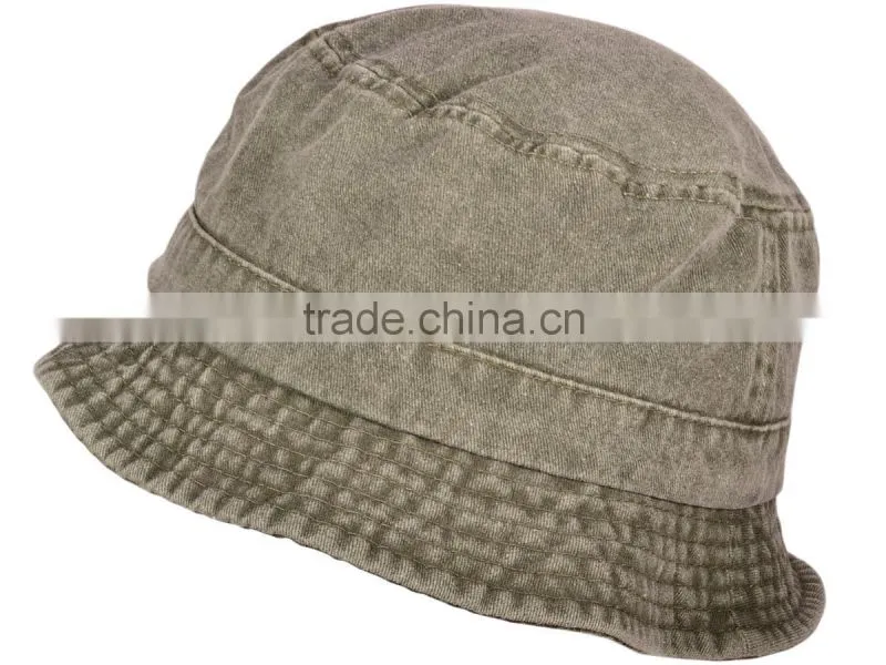 wholesale pigment dyed twill washed bucket hats