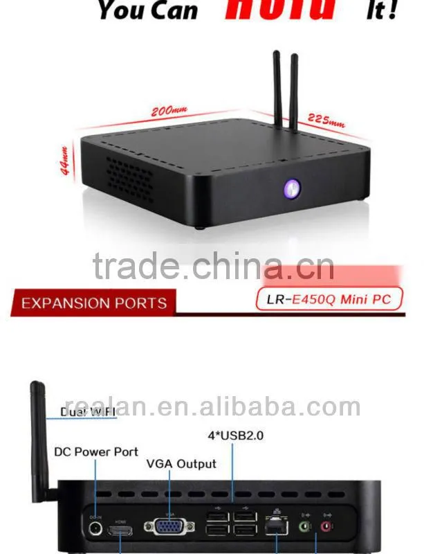 Mini PC Host, CPU: AMD-T56N high-speed dual-core