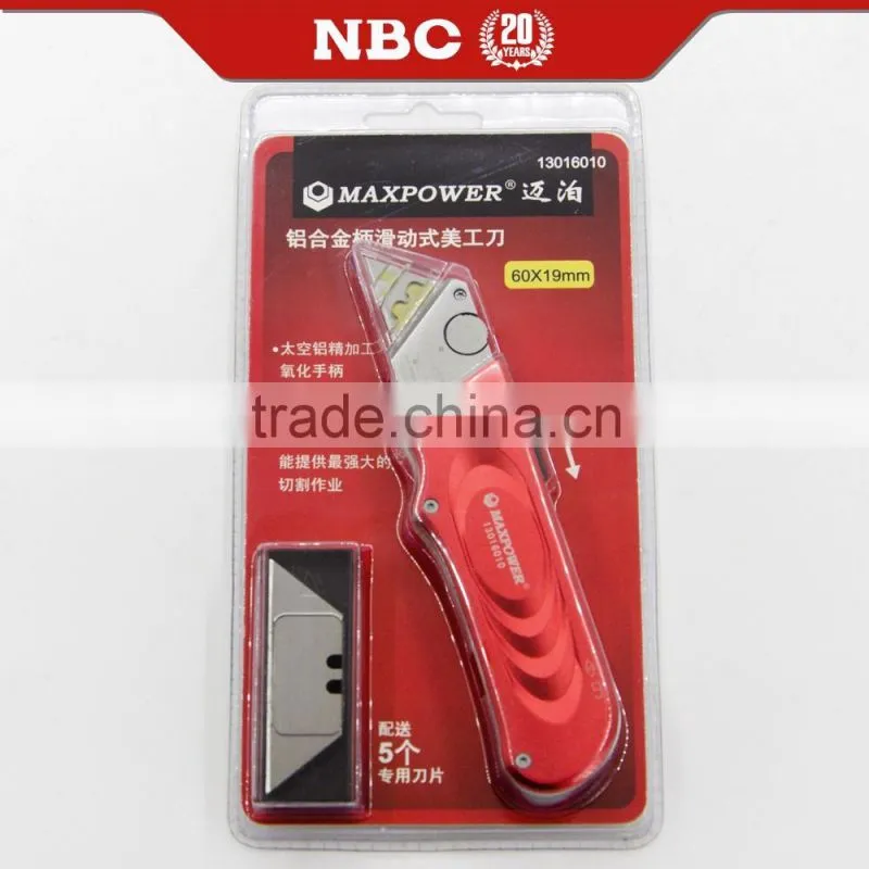 Aluminium Handle China Factory Utility Knife Superior Cutter Knife