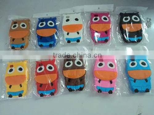 Cute 3D Silicone Animal Case for iPhone 4S