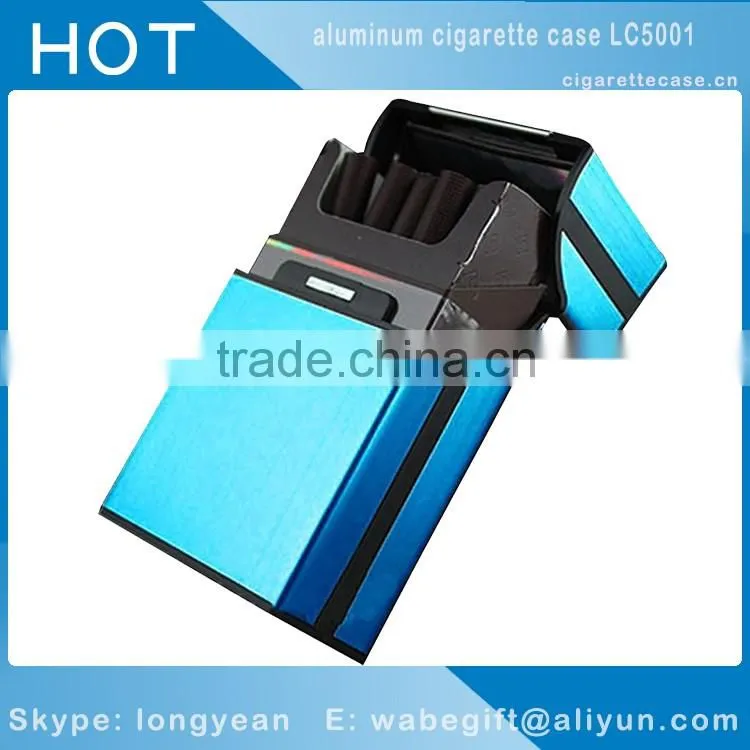 Light Aluminum Cigar Cigarette Case Tobacco Holder Pocket Box Storage Container