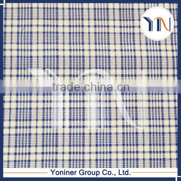 blue minimatt check checks curtain checks yarn blackout fabric for hotel