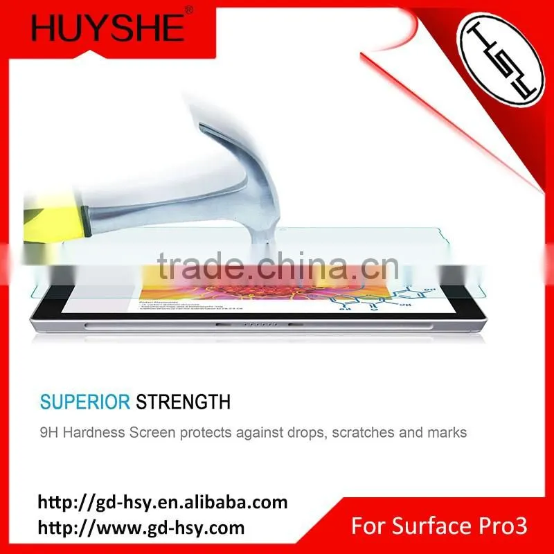 HUYSHE 9h Tempered Glass tablet Screen Protector for Microsoft surface pro 3
