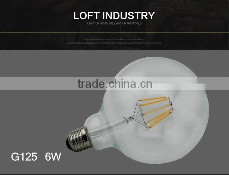 Super Bright 360 Degree Wholesale Price Led Filament Bulbs G125 2W 4W 6W 8W