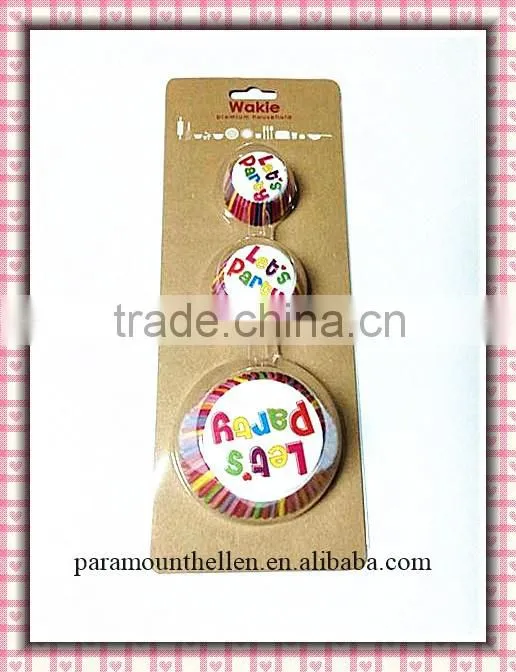 Plastic tube cup cake package for supermarket cupcake cases baking cups