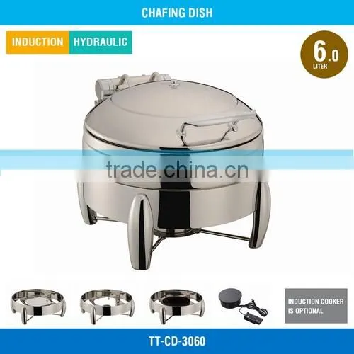 Buffet Serving Dish - 6 L, Stainless Steel Cover, Hydraulic Hinge, TT-CD-3060