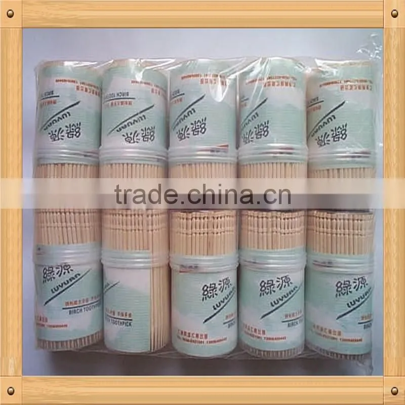Double pointed Toothpick In Cellophane Bag Packing
