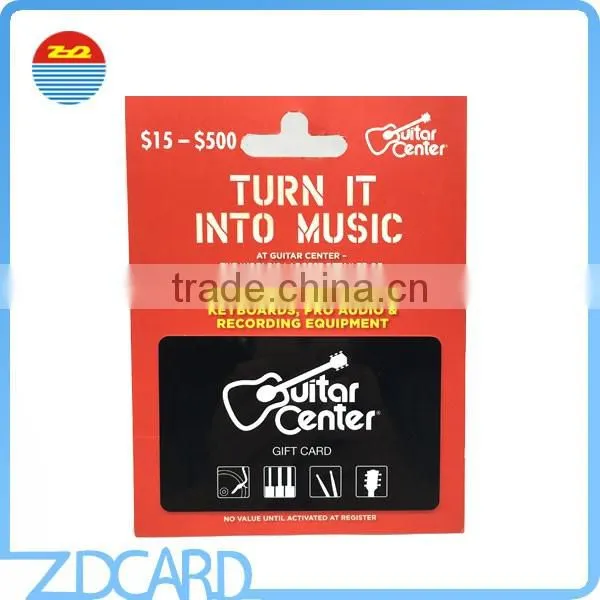 Plastic Gift/Membership Card with Backer/Holder Card