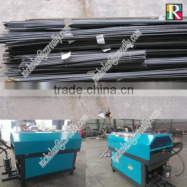 High quality deformed bar and round bar wire straightening and cutting machine
