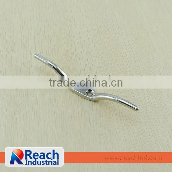 6" Nickel Plated Zinc Alloy Rope Cleat Tie Down