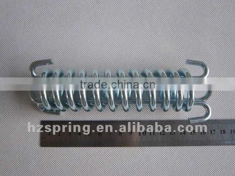 Custom safety drawbar extension spring with zinc plating finish