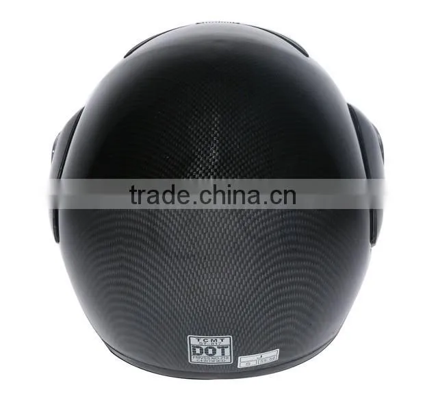 Carbon Fiber Flip Up Modular Full Face Motorcycle Helmet Street Sport S M L DOT