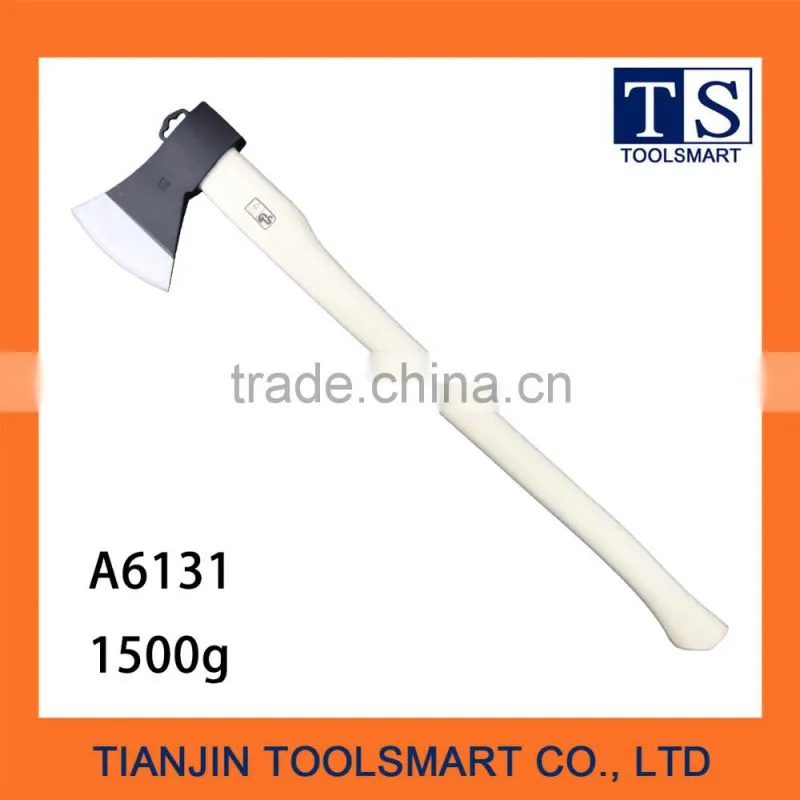 kitchen hatchet with wooden handle