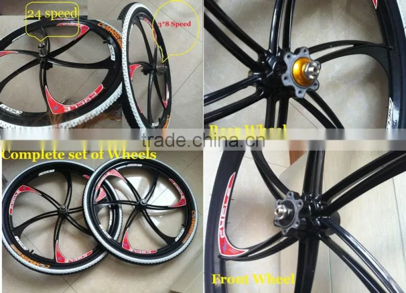 24 Speed bicycle wheels, Bicycle Wheel, Bicycle Wheel with Adapter and sprocket